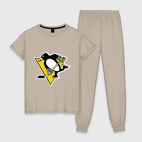 Женская пижама Pittsburgh Penguins / Миндальный – фото 1