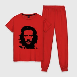 Пижама хлопковая женская Che House, цвет: красный