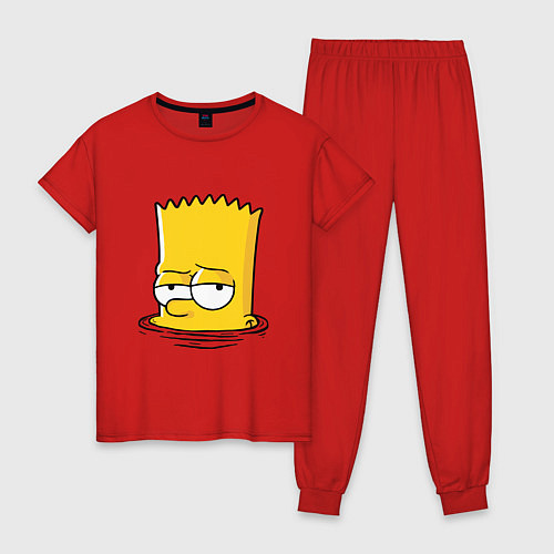 Женская пижама Bart drowns / Красный – фото 1