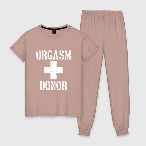 Женская пижама Orgasm + donor / Пыльно-розовый – фото 1