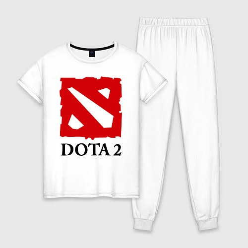 Женская пижама Dota 2: Logo / Белый – фото 1