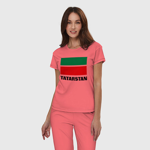 Женская пижама Флаг Татарстана / Коралловый – фото 3