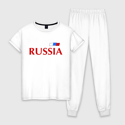 Женская пижама Сборная России: 9 номер / Белый – фото 1