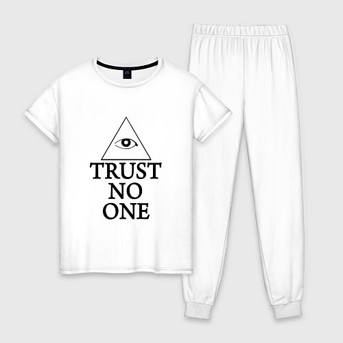 Женская пижама Trust no one / Белый – фото 1