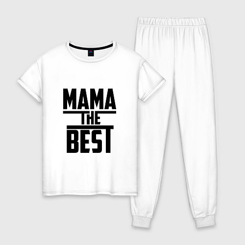 Женская пижама Мама the best / Белый – фото 1