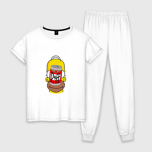 Женская пижама Duff Homer / Белый – фото 1