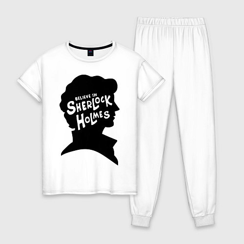 Женская пижама Believe Sherlock Holmes / Белый – фото 1