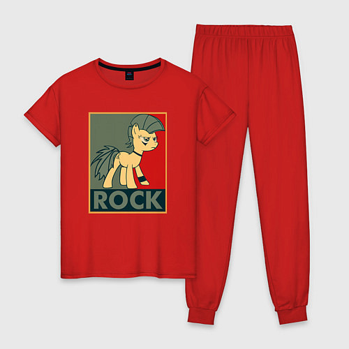 Женская пижама Rock Pony / Красный – фото 1