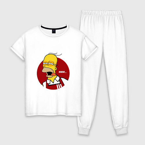 Женская пижама KFC Homer / Белый – фото 1
