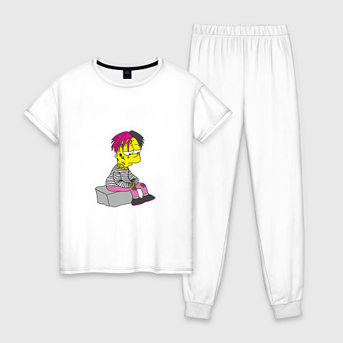 Женская пижама Bart: Lil Peep / Белый – фото 1
