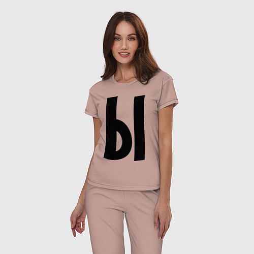 Женская пижама Мы (Ы) / Пыльно-розовый – фото 3