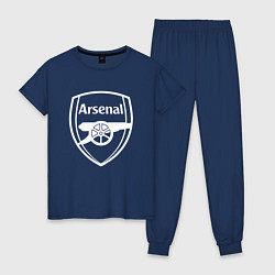 Пижама хлопковая женская FC Arsenal, цвет: тёмно-синий