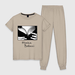 Пижама хлопковая женская Monica Bellucci: Breast, цвет: миндальный