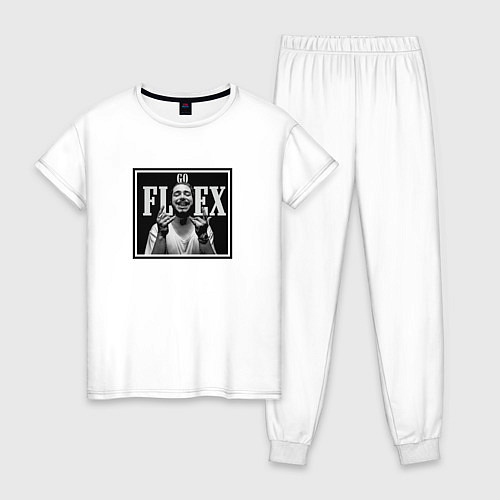 Женская пижама Post Malone: Go Flex / Белый – фото 1
