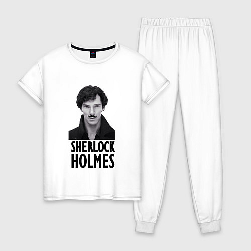 Женская пижама Sherlock Holmes / Белый – фото 1