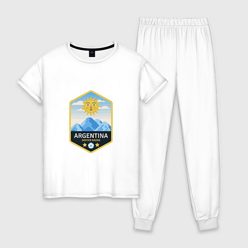 Женская пижама Argentina Soccer / Белый – фото 1