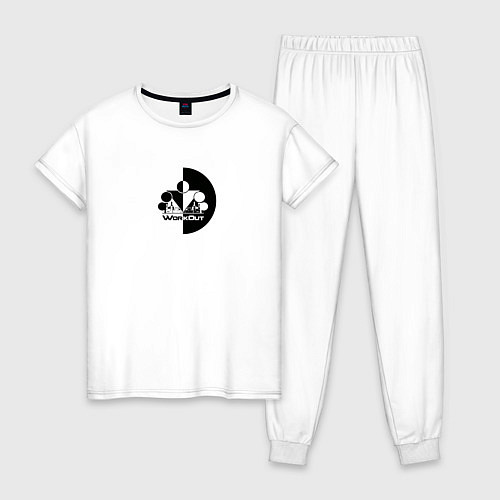 Женская пижама Street Workout Инь Янь / Белый – фото 1