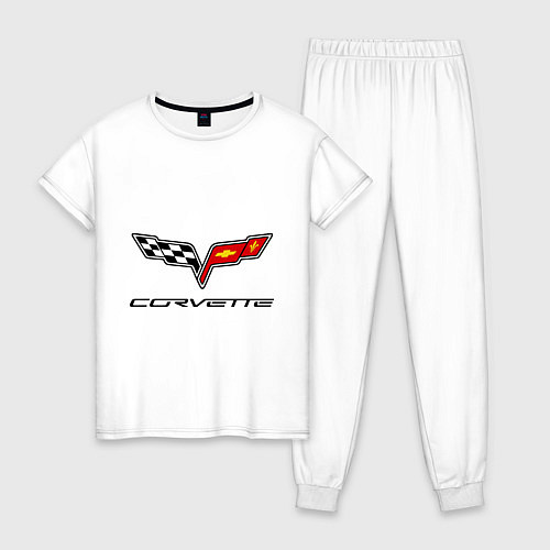 Женская пижама Chevrolet corvette / Белый – фото 1