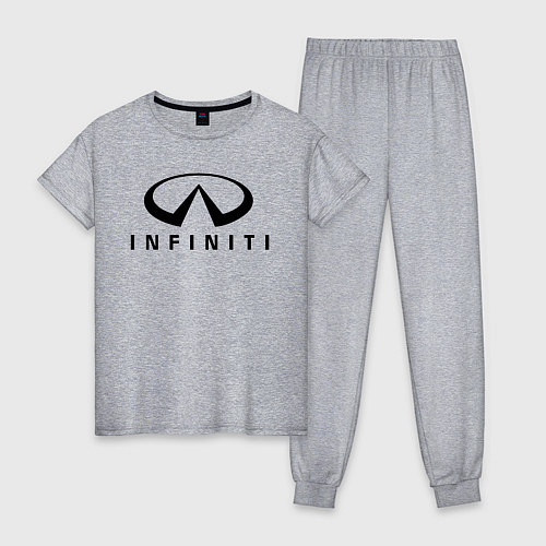 Женская пижама Infiniti logo / Меланж – фото 1