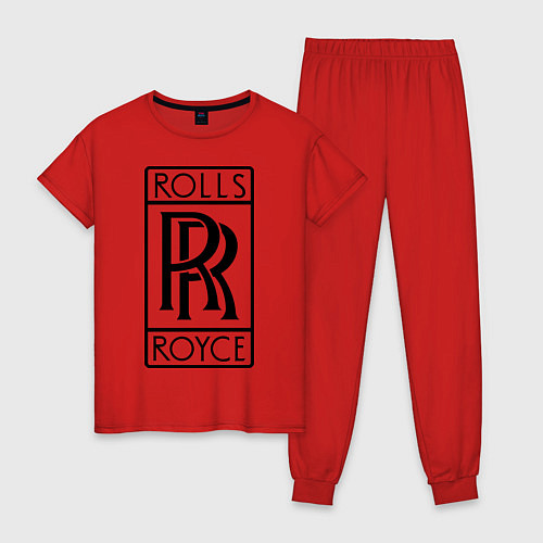 Женская пижама Rolls-Royce logo / Красный – фото 1