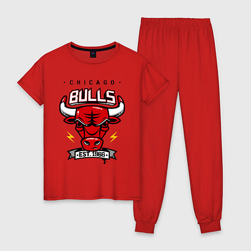 Женская пижама Chicago Bulls est. 1966 / Красный – фото 1