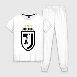 Пижама хлопковая женская Juventus 7J цвета белый — фото 1