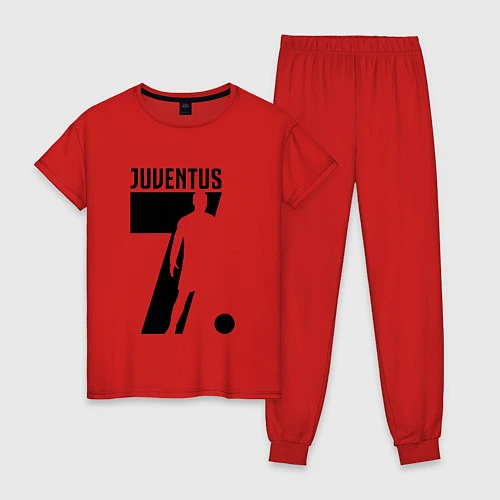 Женская пижама Juventus: Ronaldo 7 / Красный – фото 1