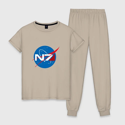 Женская пижама NASA N7 / Миндальный – фото 1