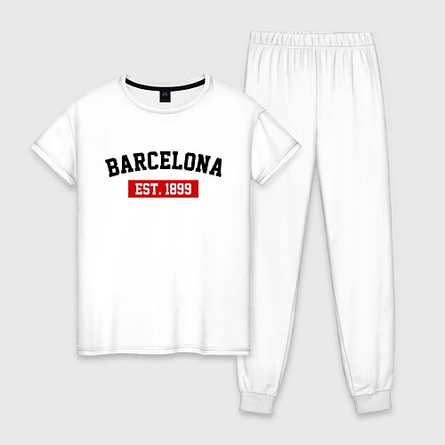 Женская пижама FC Barcelona Est. 1899 / Белый – фото 1