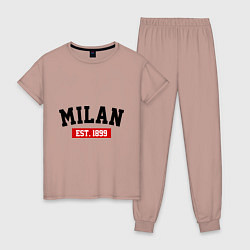 Женская пижама FC Milan Est. 1899