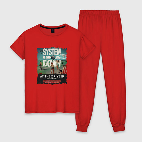 Женская пижама System of a Down / Красный – фото 1