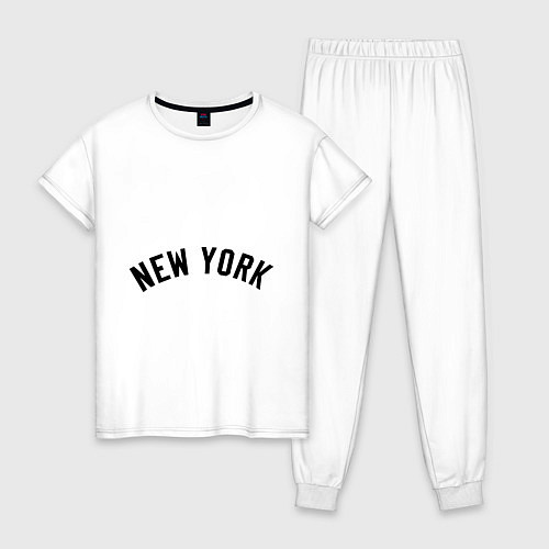 Женская пижама New York Logo / Белый – фото 1