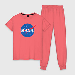 Пижама хлопковая женская NASA: Masa, цвет: коралловый