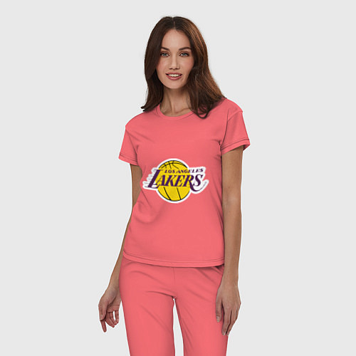 Женская пижама LA Lakers / Коралловый – фото 3
