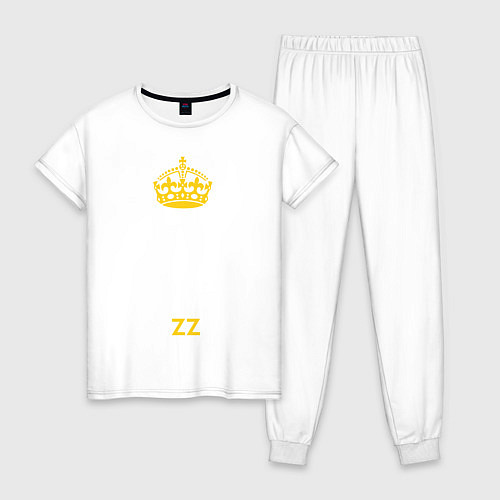 Женская пижама Keep Calm & Use Brazzers / Белый – фото 1