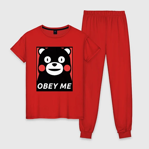 Женская пижама Kumamon: Obey Me / Красный – фото 1