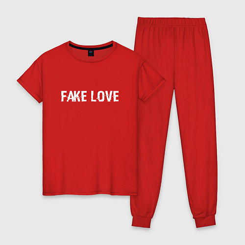 Женская пижама FAKE LOVE / Красный – фото 1