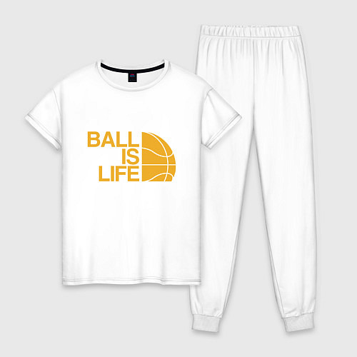 Женская пижама Ball is life / Белый – фото 1