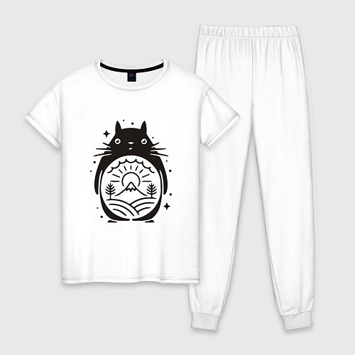 Женская пижама Narute Totoro / Белый – фото 1