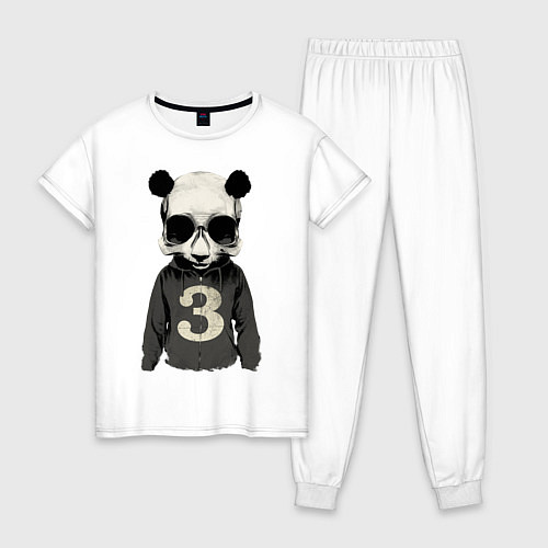 Женская пижама Brutal Panda / Белый – фото 1