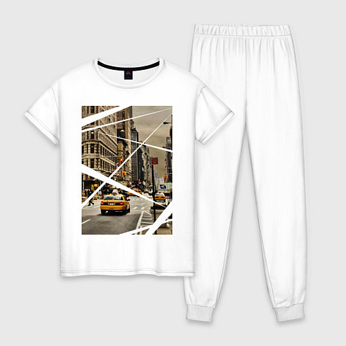 Женская пижама NY Taxi / Белый – фото 1