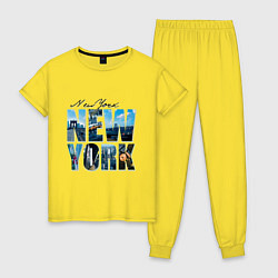 Женская пижама White New York