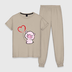 Женская пижама Pig Love