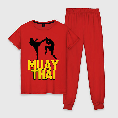 Женская пижама Muay Thai / Красный – фото 1