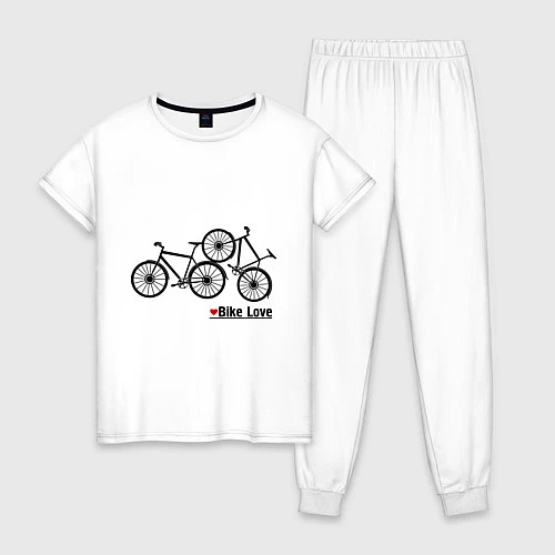 Женская пижама Bike Love / Белый – фото 1