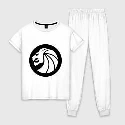 Пижама хлопковая женская Seven Lions, цвет: белый