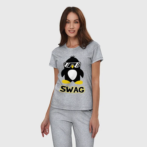 Женская пижама SWAG Penguin / Меланж – фото 3