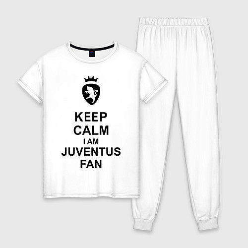Женская пижама Keep Calm & Juventus fan / Белый – фото 1
