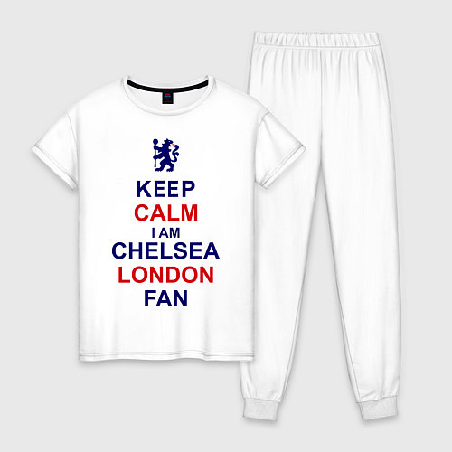 Женская пижама Keep Calm & Chelsea London fan / Белый – фото 1