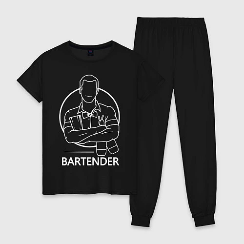 Женская пижама Bartender / Черный – фото 1